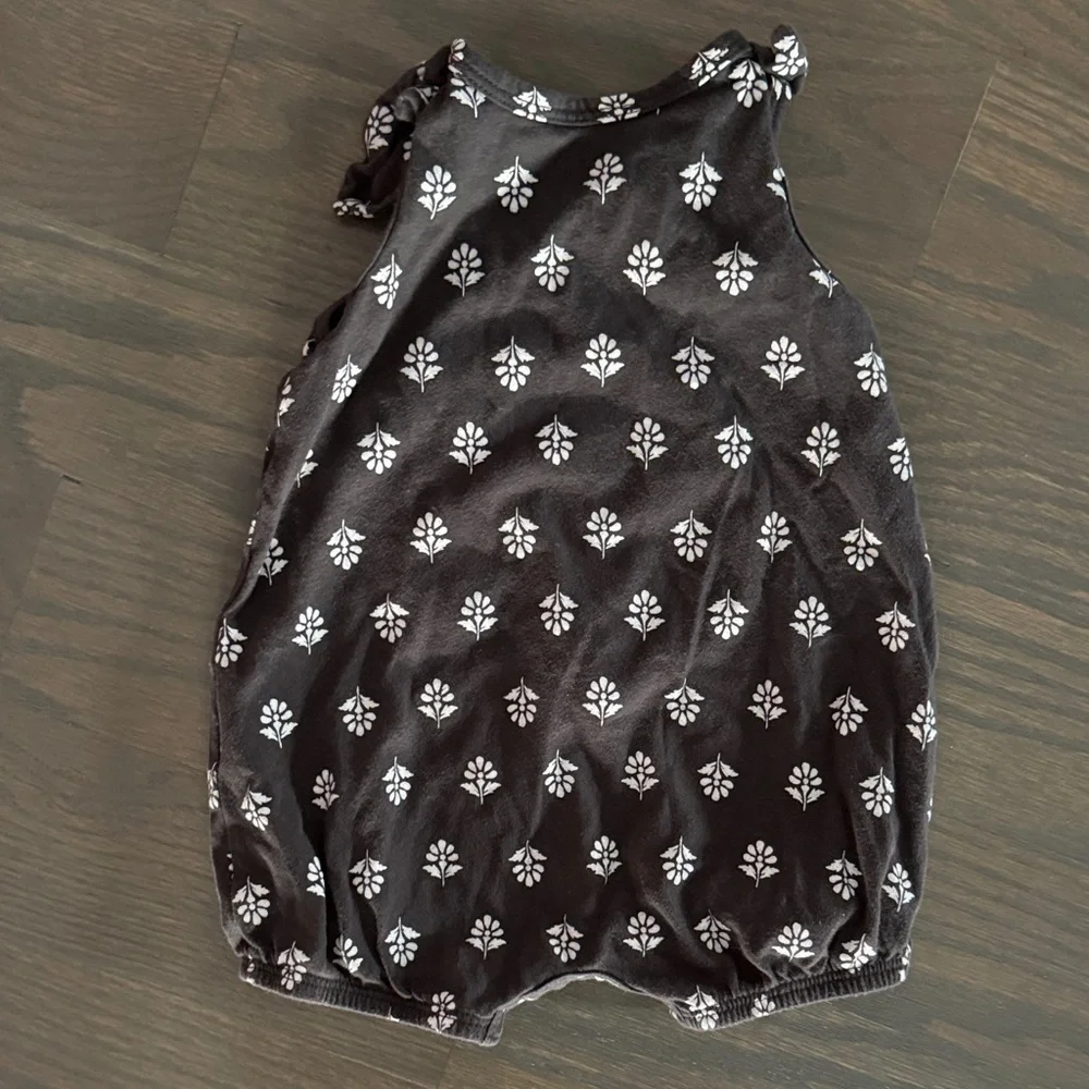 Carter's Baby Floral Print Cotton Romper | 3 Months